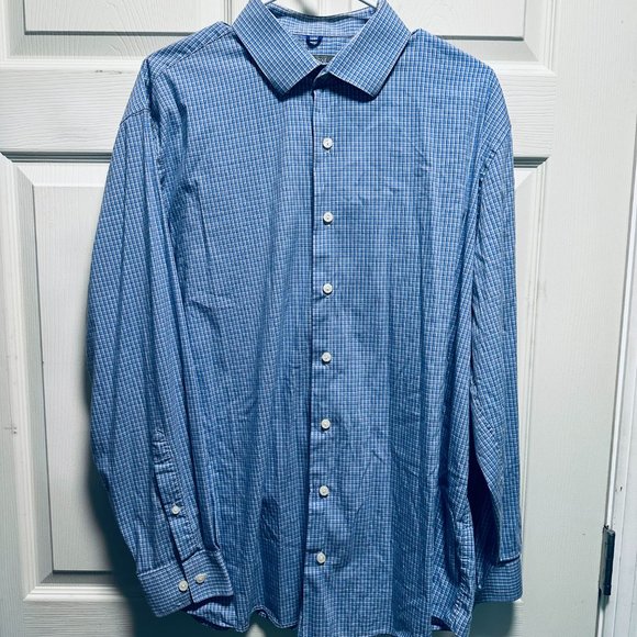 Kenneth Cole Reaction Plaid Button up long sleeve shirt size XL - Picture 2 of 3